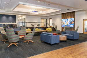 Commercial Interior Design for Wingate University Welcome Center - Student Seating